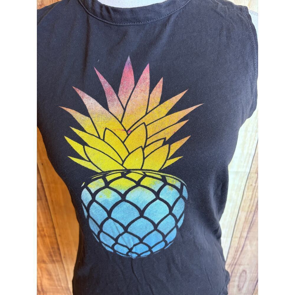 Chaser Pineapple Muscle Tank Lightweight Women's Size S